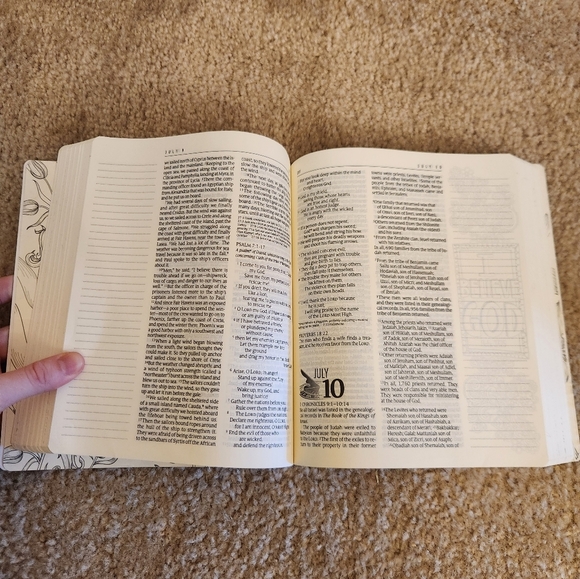 The One Year Bible - Expressions by Tyndale House Publishers Staff (2016, Trade - Picture 2 of 3